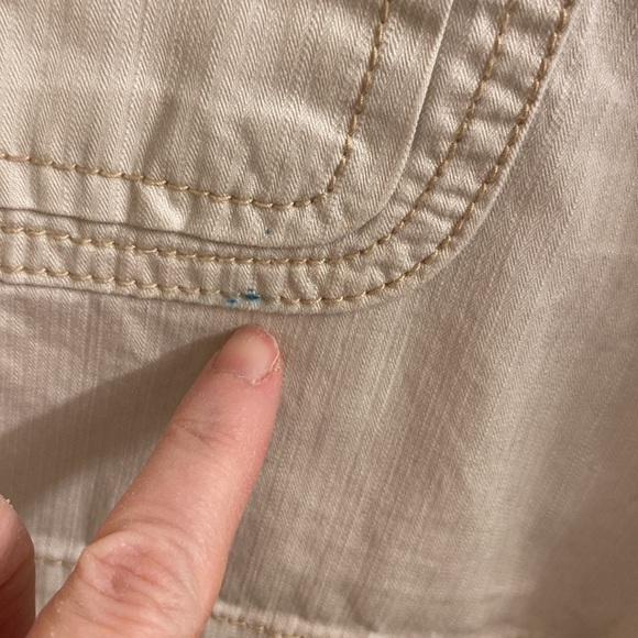 Ralph Lauren Polo Jeans Co. Size 6 Beige Drawstring Waist Roll Tab Cargo Shorts - Picture 6 of 7